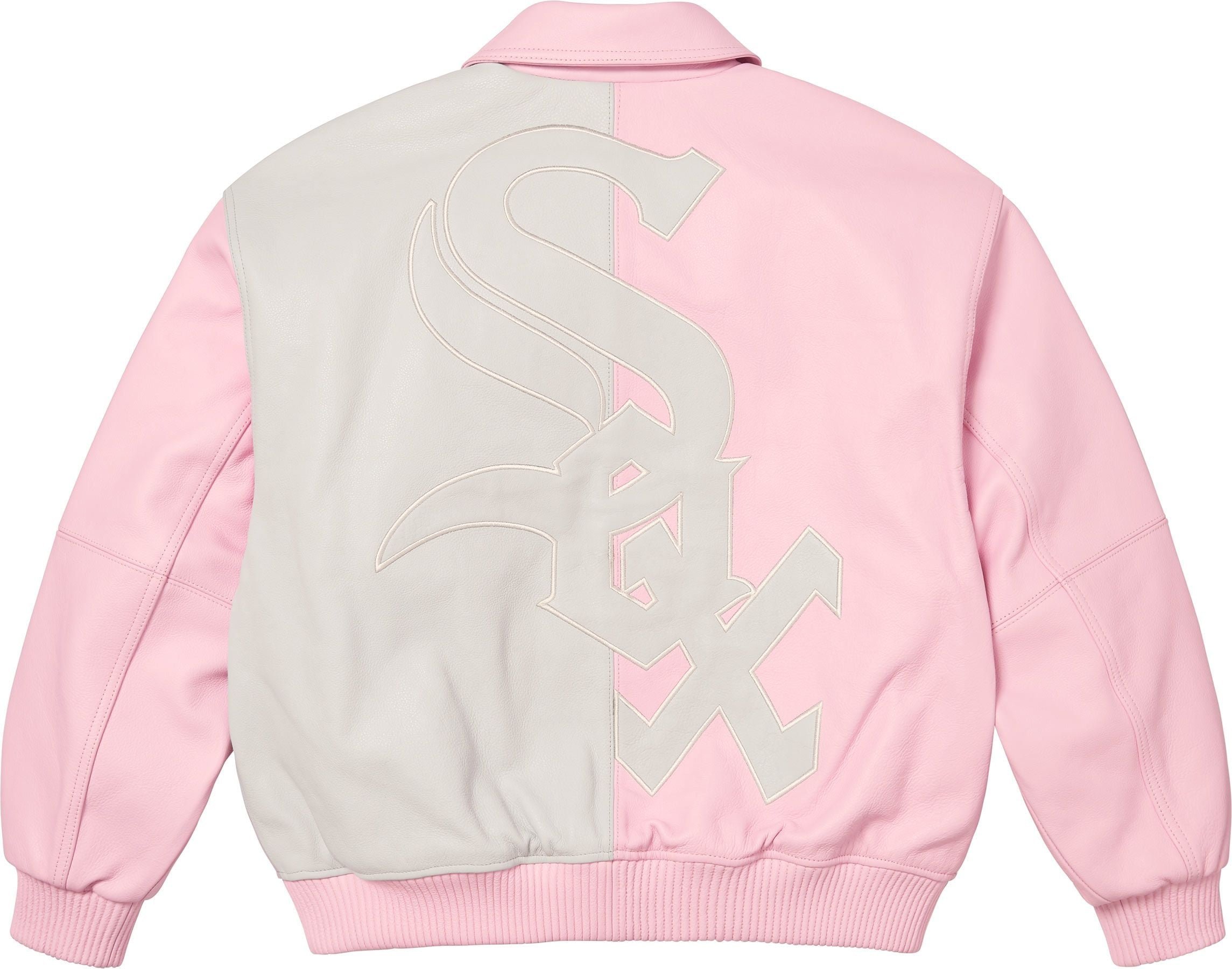 Supreme®/Chicago White Sox™ Leather Varsity Jacket view 8